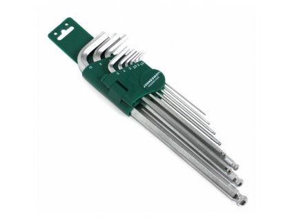 Dlhé kľúče imbus s guličkou HEX 9ks JONNESWAY H06SM109S