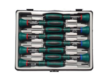 Súprava hodinárskych precíznych krížových a plochých skrutkovačov 8 ks JONNESWAY D3750P08S