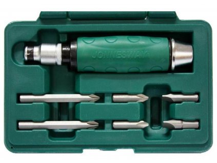 Úderový skrutkovač + bity v sade JONNESWAY AG010055A