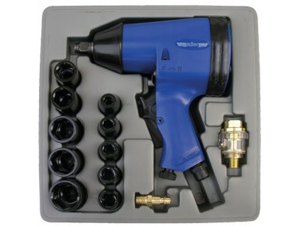 Pneumatický úderový kľúč 1/2'' 360Nm s nástrčnými kľúčmi Adler MA007Z