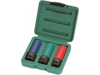 Nástrčné úderové hlavice - dlhé pre Alu kolesá 1/2" s magnetom , Jonnesway