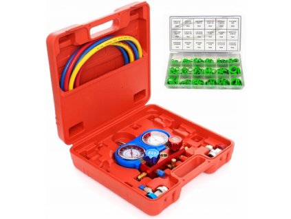 1102G-G02810 Prípravky na servis klimatizácie, tester tesnosti autoklimatizácie + tesniace O-krúžky 270ks