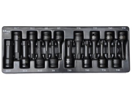 Nástrčné úderové kľúče imbus torx 1/2", 16ks Corona C1228