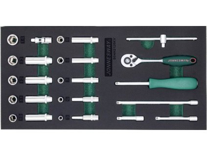 Gola sada 1/4´, 6-hranné hlavice 5-14 mm, 26ks v penovom module S04H2126KV