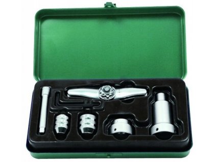 Račňa-vratidlo 1/4" + závitnica, sada na závitovanie Jonnesway R60106S