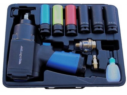 Pneumatický úderový kľúč 1/2" 1350Nm Adler + rázové hlavice 6ks AD-VGL2209
