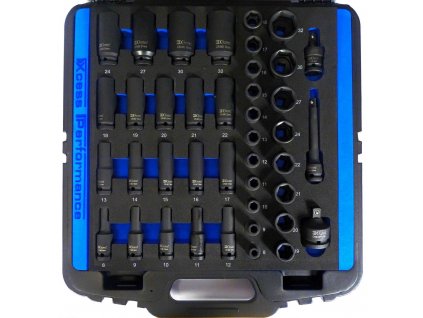 Úderové hlavice 1/2'' 8-32mm krátke dlhé 41ks CONDOR WERKZEUG C.37141