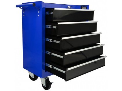 Pojazdný dielenský vozík na náradie 5 šuplíkov + zámok G10802