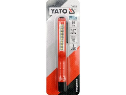 Diódová ručná lampa 8 LED 80lm YATO YT-08514