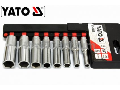 Gola kľúče nástrčné hlavice 1/4", sada nástavcov Yato YT-1443