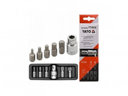 Bity XZN Spline 1/2'', sada 6ks YATO YT-0414