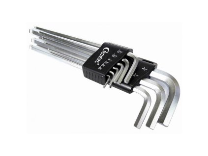 Kľúče imbus cálové s guličkou 1/16''-3/8'' veľmi dlhé, 9ks Condor Werkzeug C.1121/3