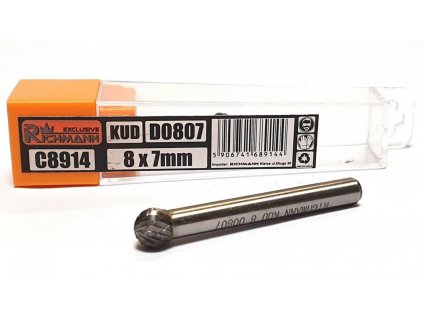 Rotačná fréza do kovu guličková, oceľ KUD 6mm, volfrám