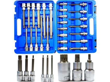 Zástrčné kľúče IMBUS HEX H5-H22 s hlavicou 1/2", sada 26ks  S-SS2612