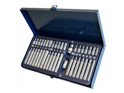 Kľúče bity imbus Hex Torx Spline, sada 40 ks v kovovom module ASTA 927040