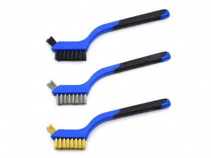 Dielenské kefky oceľ mosadz nylon 3ks 180mm