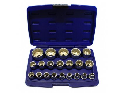 Nástrčné hlavice, gola orechy 8-36mm 1/2' CR-V, súprava 21ks 12-hranných hlavíc/A SHS21