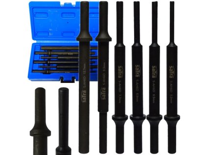 Vyrážače pre pneumatické kladivo, extra dlhé - 175 mm, 5,2-12,7 mm, 6 ks