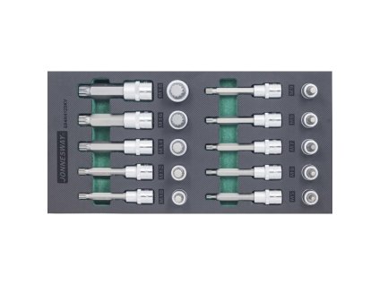S64H4120KVNástrčné kľúče 1/2" SPLINE M5-M18 v EVA penovej vložke do zásuvky 20 ks Jonnesway S64H4120KV