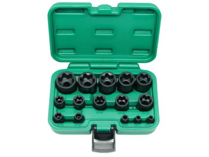 Súprava zástrčných kľúčov E-TORX PLUS 1/4", 3/8", 1/2" 15ks Jonnesway S33H5115S