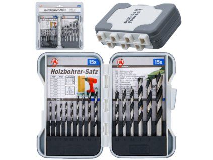 B.50817 Sada vrtákov do dreva 3-10mm 15ks BGS-technic Germany