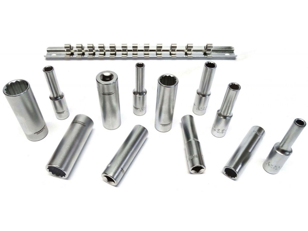 Hlavice 12 hranné dlouhé 4 13mm 1 4' + lišta