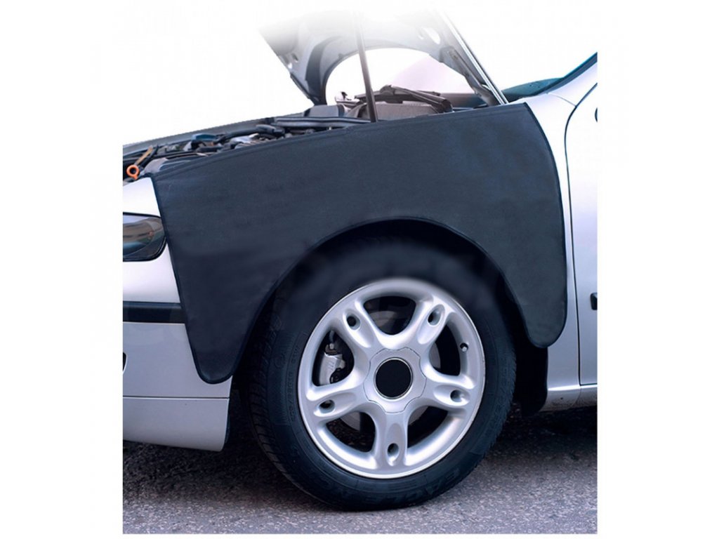 Ochranná plachta na karosérii - blatník automobilu Univerzální servisní pouzdro chránící opravované vozidlo před poškrábáním a nečistotami. Pouzdro vyrobené z polypropylenu. Perfektní ochrana opravovaného automobilu