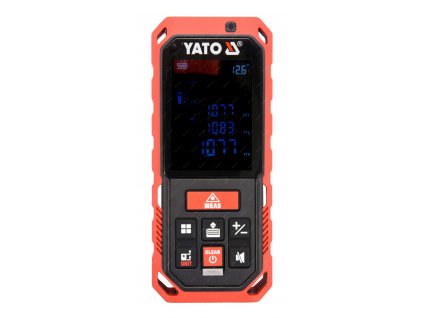 Laserový měřič vzdálenosti 0.2-40M, dálkoměr ,měření úhlu, obvodu,- YATO YT-73126