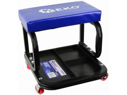 Dílenská stolička,pojízdný taburet pro dílny + police na nářadí