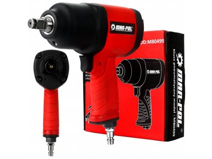 Pneumatický rázový utahovák na kola 1 2' 1500 Nm 8 BAR TWIN HAMMER