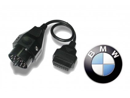 Originální adaptér ze zásuvky OBD2 BMW na kulatou zástrčku BMW 20 kolík