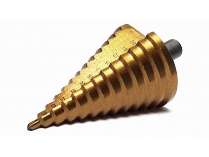 kónický vrtak do kovu a ocele hss titán 4 52mm.