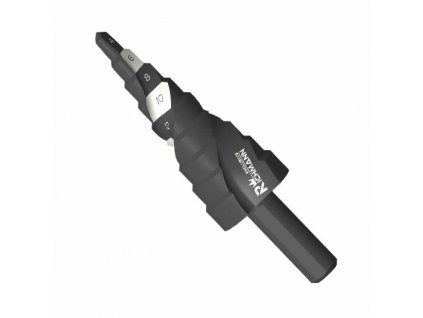 Stupňovitý vrták 4-20 mm HSS pro vrtání otvorů do oceli. Kuželový vrták do kovu stupňovitý 4-20 mm HSS C9268