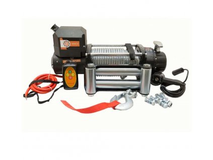 Naviják 4x4 offroad vytahovák 12000LBS 12V 5,5T PRESCO 5450kg s ovládáním a příslušenstvím