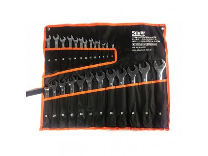 Očko-ploché klíče  6-32mm 25ks ,CR-V polírované