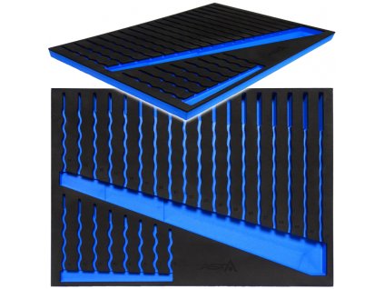 Pěnový modul EVA pro dílenský vozík pro 32 očkoplochých klíčů ve velikostech od 6 do 32 mm