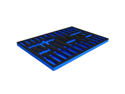 PF-13 EVA pěnová vložka pro 3/4' zásuvky pro vozík na nářadí, Asta