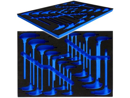 APF-27 EVA pěnová vložka pro 3/4' zásuvky pro vozík na nářadí, Asta