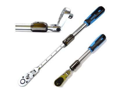 A-KH6038F Teleskopická ráčna kloubová 265-366 mm 3/8'