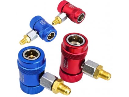SATRA S-QR1234 Servisní konektory 90° pro klimatizace R1234YF