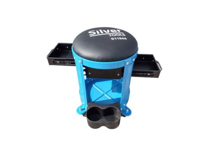 Dílenská stolička se zásuvkami Silver S11644