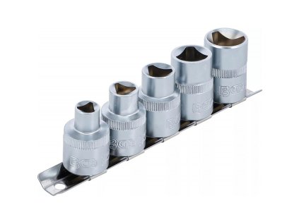 Specializované nástrčné klíče pro seřízení vstřikovačů pro motory VAG TDI M5-M12 8-16,5 mm 5 ks BGS B.8608