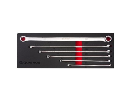Sada 6ti Torx klíčů E6-E24 v pěnové vložce do dílenského vozíku Quatros QS50402