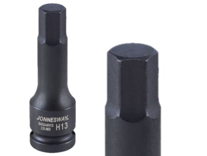 Šestihranný rázový bit H13 s 1/2" objímkou ​​S05A4H13 Jonnesway
