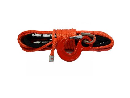 Syntetické lano pro naviják 10 mm 28m s hákem