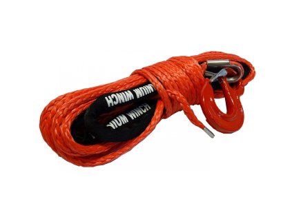 Syntetické lano pro naviják 6mm 15m 3,6t s hákem