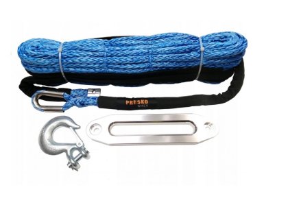 Syntetické lano pro naviják 10mm 28m 10t s hákem