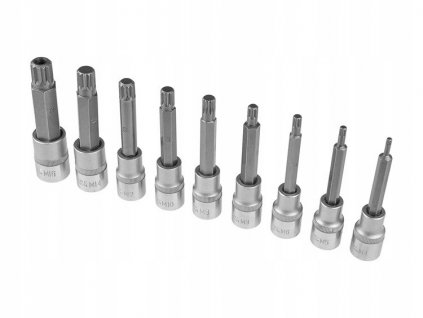 Bity Spline 1/2'' ořechy M4-M16 100mm,dož. záruka Corona