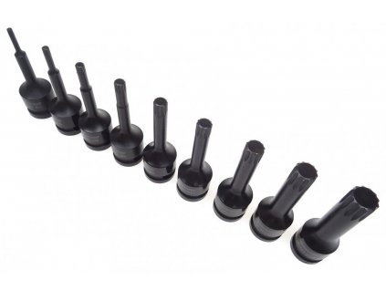 Úderové klíče Spline 1/2'' M4-M16,9ks hlavic CR-MO