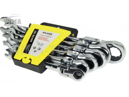 Očkoploché kloubové klíče s račnou 8-19mm